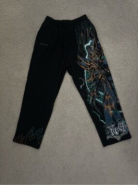YoungLA Yu-Gi-Oh "Dark Magician" Sweatpants Size L | BRAND NEW